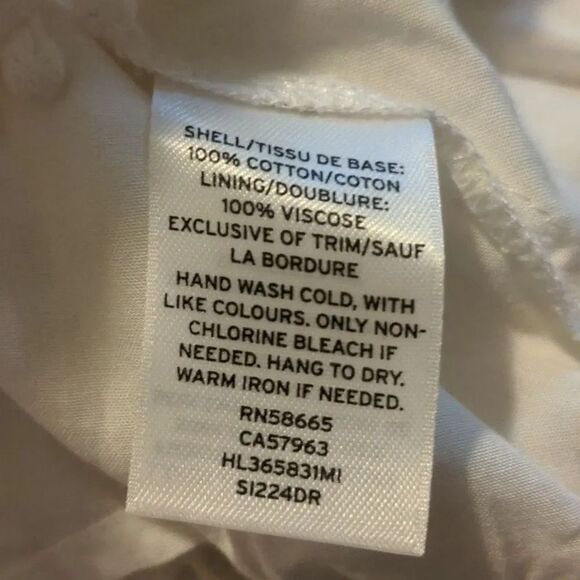 Chelsea28 Small White Criss Cross Mini Summer Dress - Picture 15 of 15